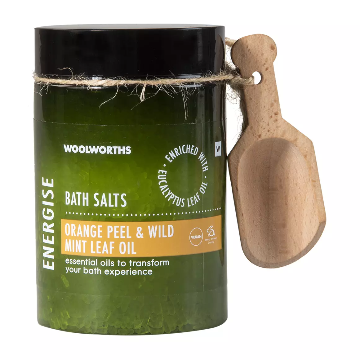 Orange Peel and Wild Mint Leaf Energise Bath Salts 250g Orange Peel and Wild Mint Leaf Energise Bath Salts 250g
