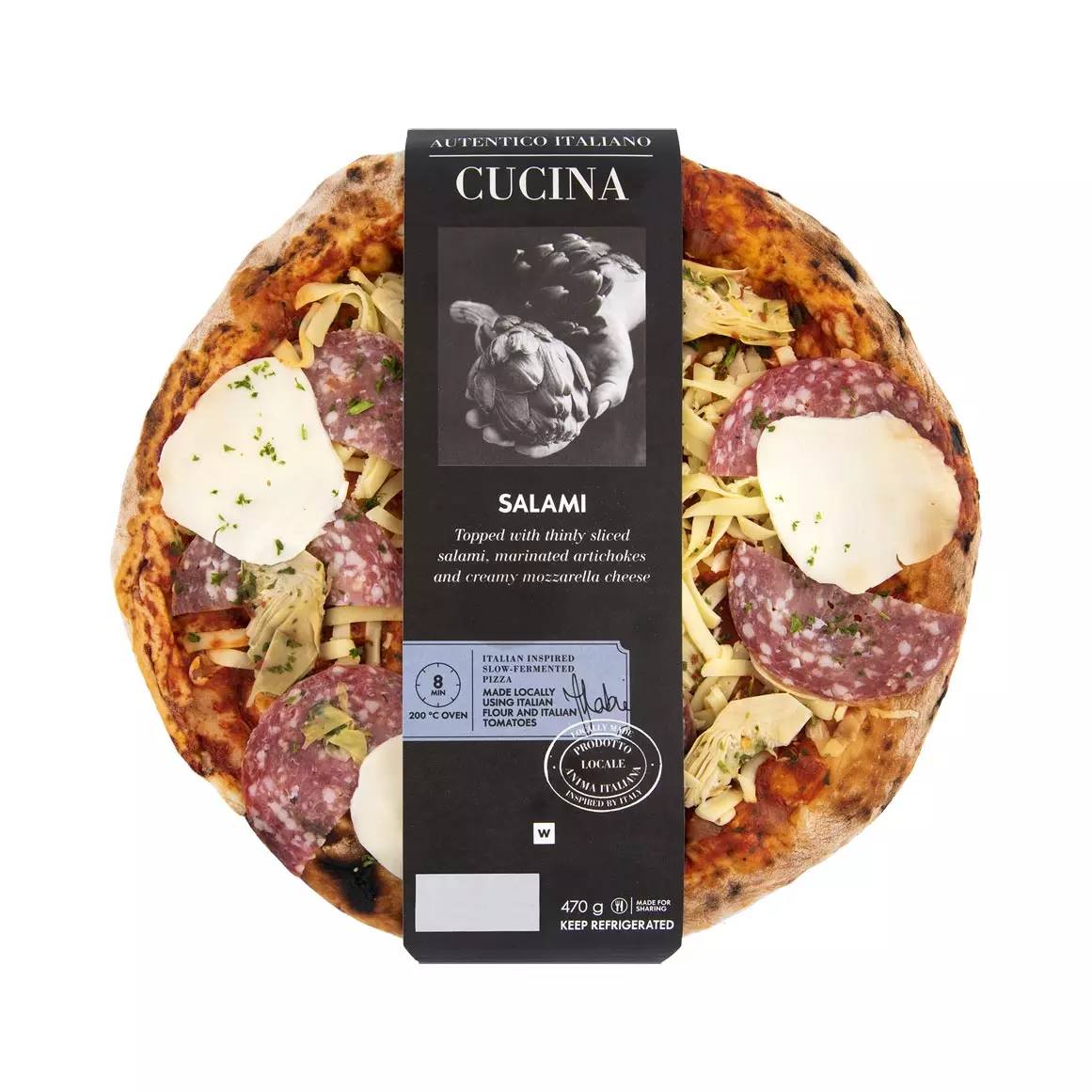 Italian Salami Pizza 470g Italian Salami Pizza 470g