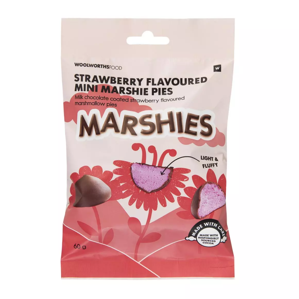 Strawberry Flavoured Mini Marshie Pies 60g