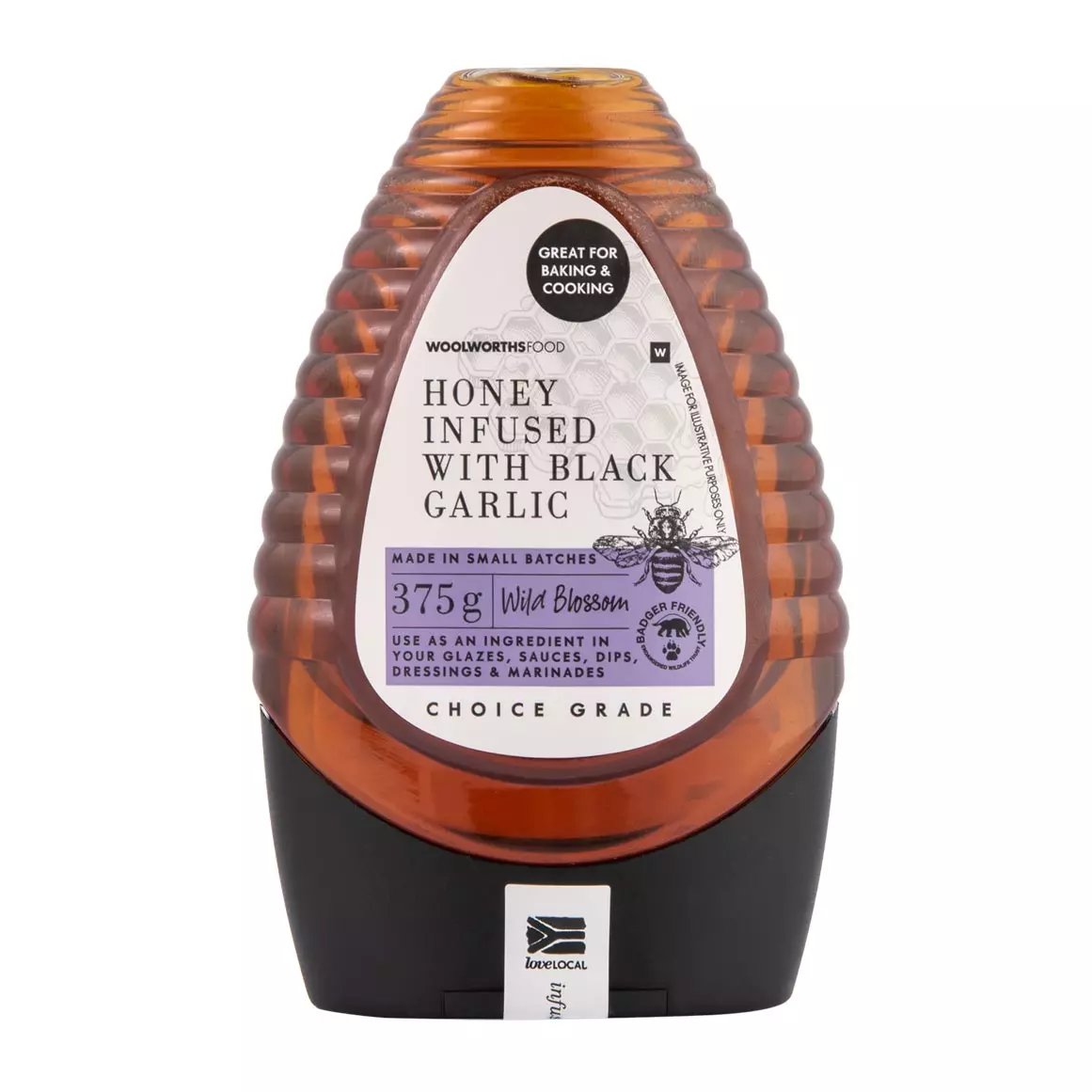 Honey Infused With Black Garlic 375g Honey Infused With Black Garlic 375g