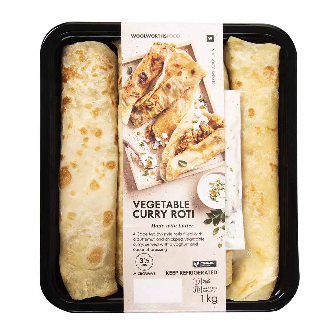 Vegetable Curry Roti 1kg Vegetable Curry Roti 1kg