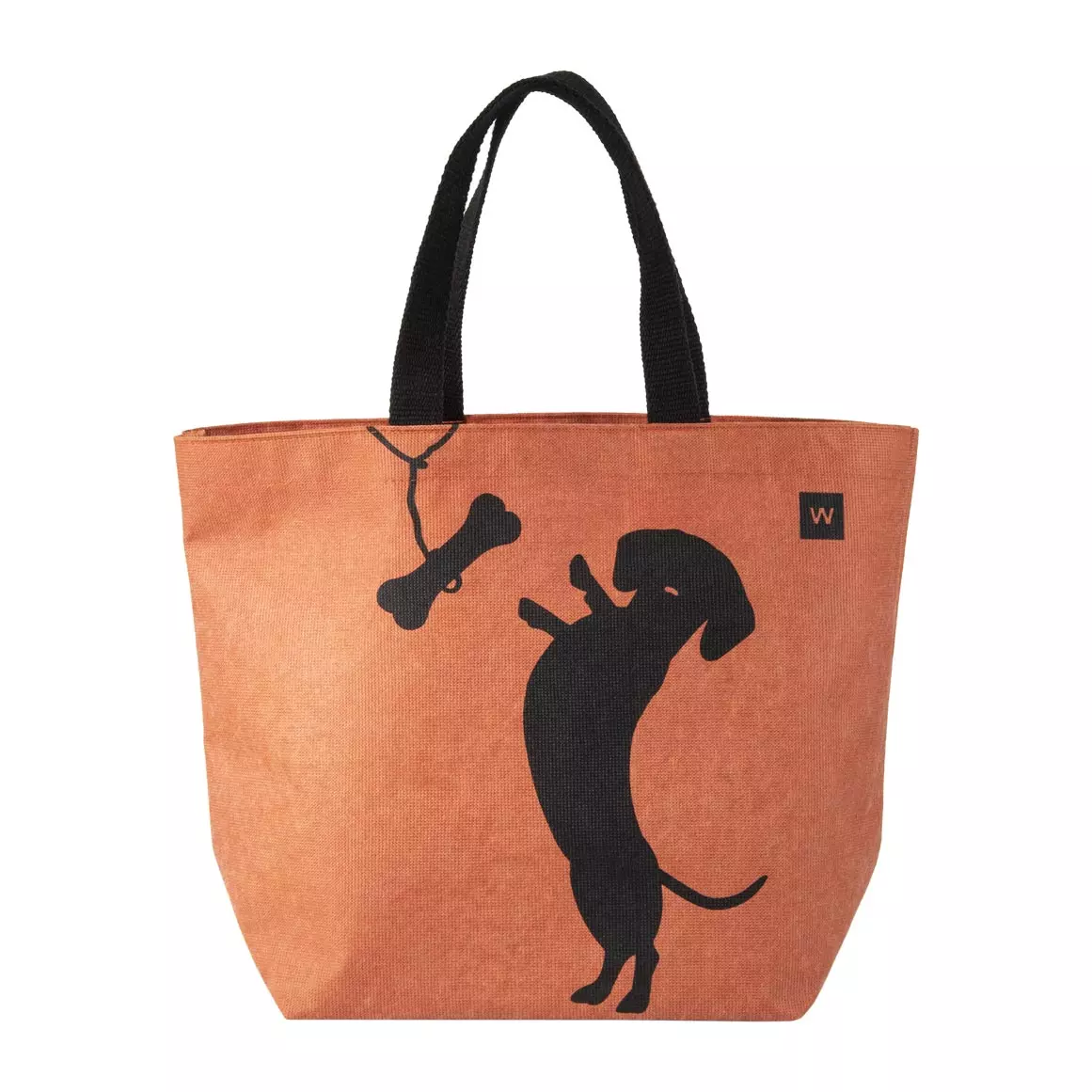 Daschund with Bone Design Shopper Bag Daschund with Bone Design Shopper Bag