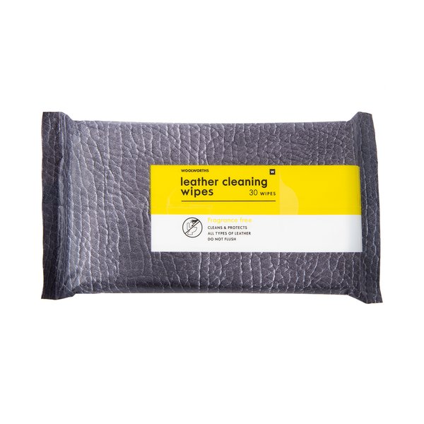 Fragrance Free Leather Cleaning Wipes 30pcs