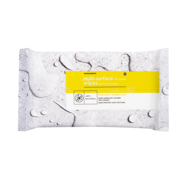 Anti-Bacterial Multi-Surface Wipes 30pcs