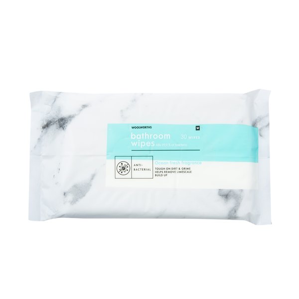 Anti-Bacterial Ocean Fresh Bathroom Wipes 30pcs Anti-Bacterial Ocean Fresh Bathroom Wipes 30pcs