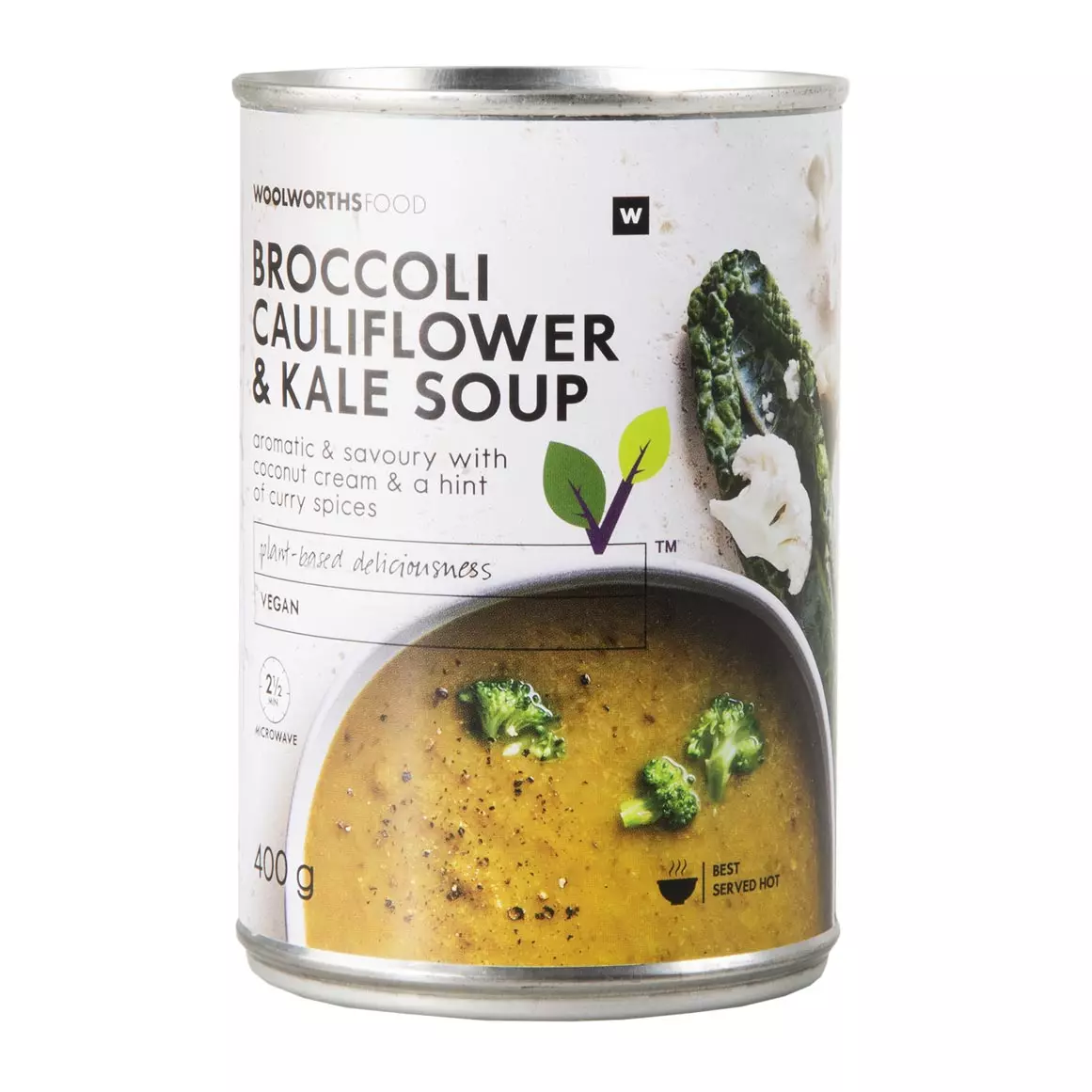 Plant Based Broccoli, Cauliflower and Kale Soup 400g Plant Based Broccoli, Cauliflower and Kale Soup 400g