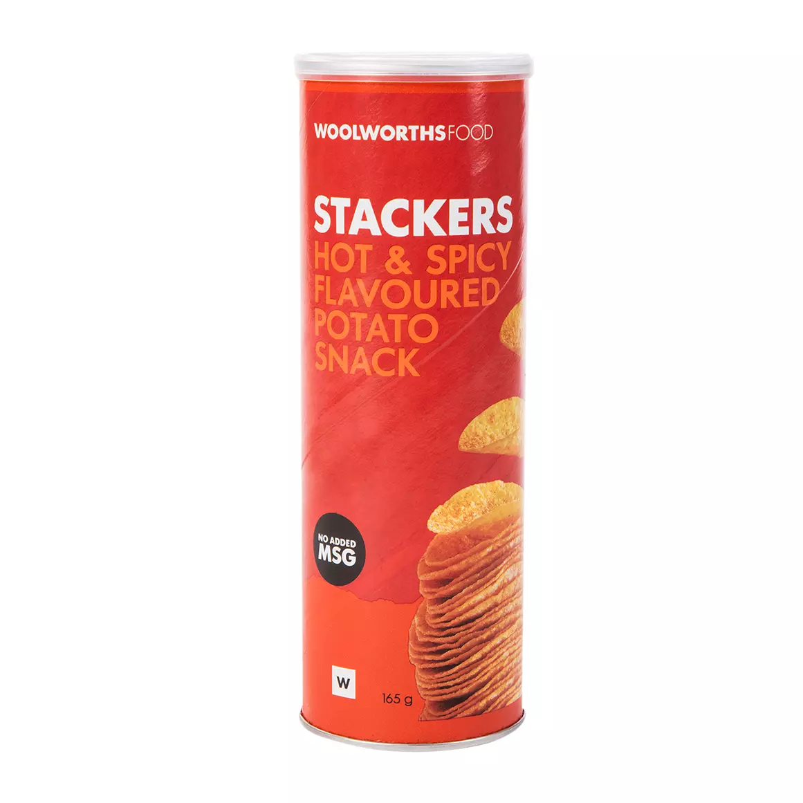 Hot and Spicy Flavoured Potato Stackers 165g Hot and Spicy Flavoured Potato Stackers 165g