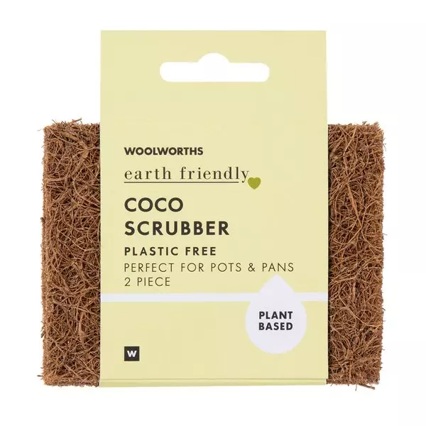 Earth Friendly Plant Based Coco Scrubber For Pots and Pans 2 pcs Earth Friendly Plant Based Coco Scrubber For Pots and Pans 2 pcs