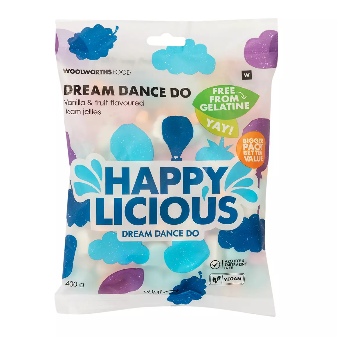 Happylicious Dream Dance Do Gelatine Free Jellies 400g Happylicious Dream Dance Do Gelatine Free Jellies 400g
