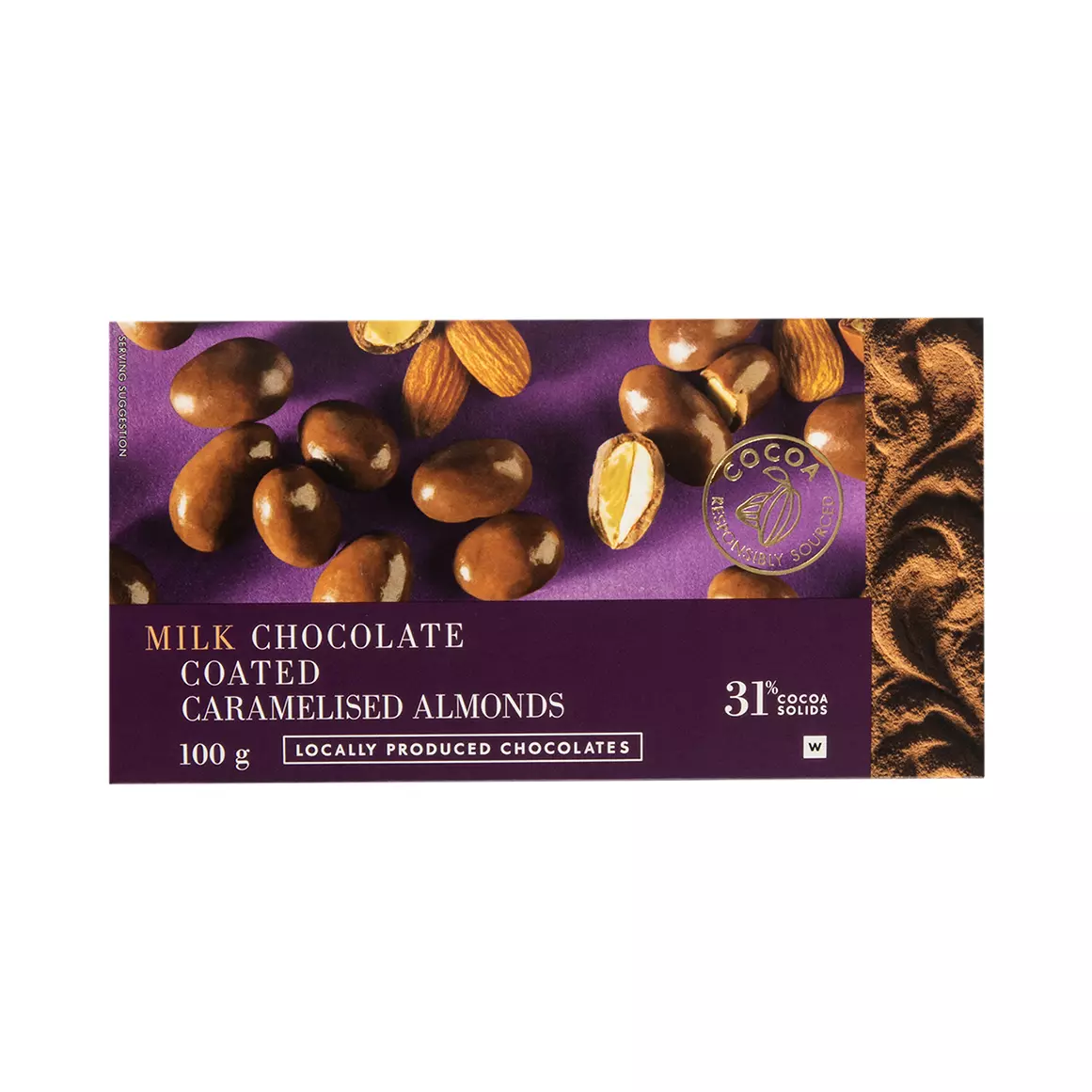Milk Chocolate Coated Caramelised Almonds 100g Milk Chocolate Coated Caramelised Almonds 100g
