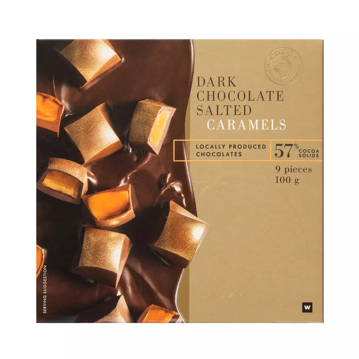 Dark Chocolate Salted Caramels 100g Dark Chocolate Salted Caramels 100g