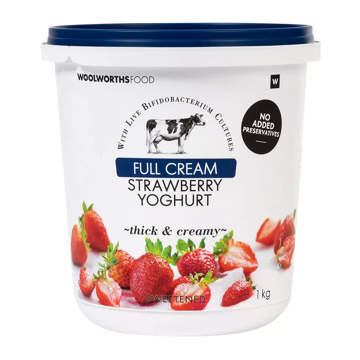 Full Cream Strawberry Yoghurt 1kg Full Cream Strawberry Yoghurt 1kg