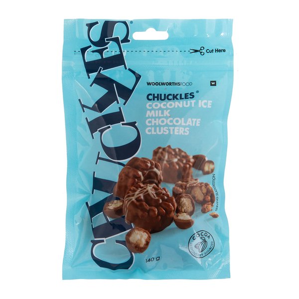 Chuckles Coconut Ice Milk Chocolate Clusters 140g