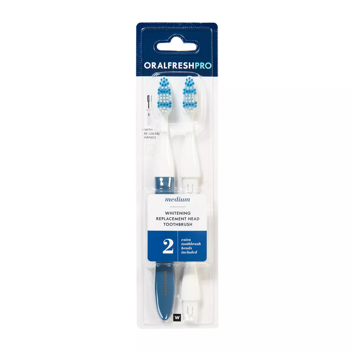 OralFreshPro Whitening Medium Replacement Head Toothbrush 4 pcs OralFreshPro Whitening Medium Replacement Head Toothbrush 4 pcs