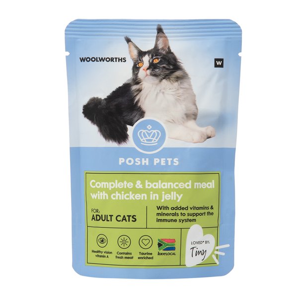 Posh Pet Complete and Balanced Meal with Chicken in Jelly for Adult Cats 85g Posh Pet Complete and Balanced Meal with Chicken in Jelly for Adult Cats 85g