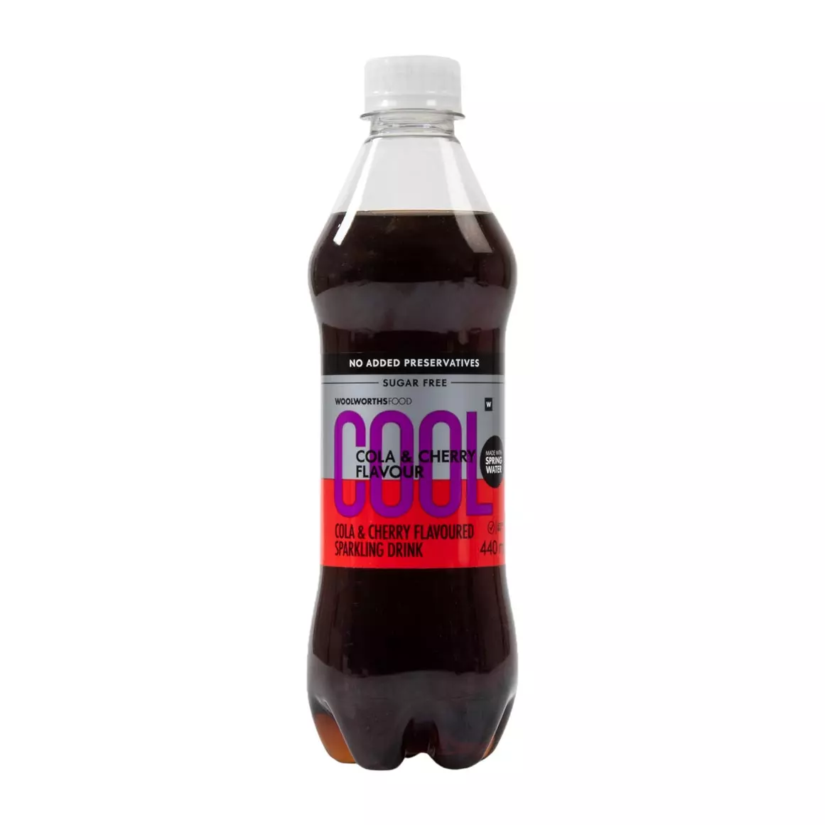 Sugar Free Cola and Cherry Flavoured Sparkling Drink 440ml Sugar Free Cola and Cherry Flavoured Sparkling Drink 440ml