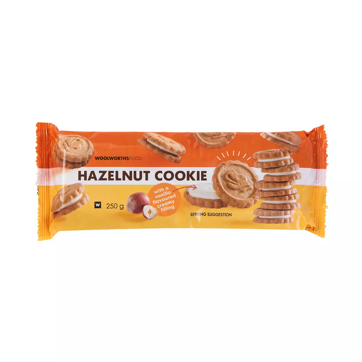 Hazelnut Cookies with Vanilla Flavoured Filling 250g