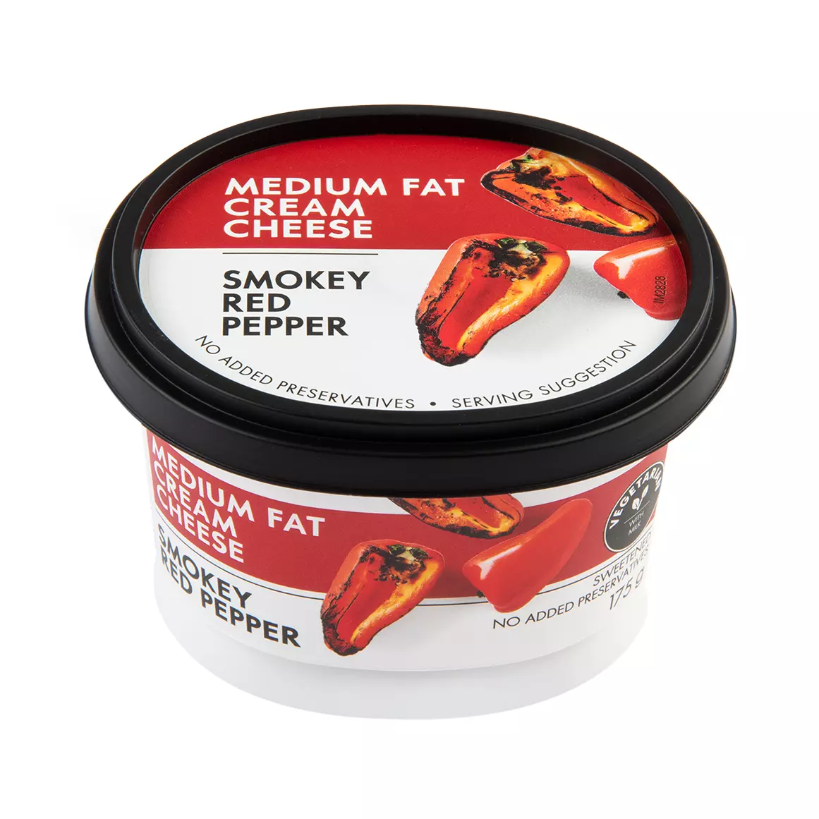 Smokey Red Pepper Medium Fat Cream Cheese 175g Smokey Red Pepper Medium Fat Cream Cheese 175g