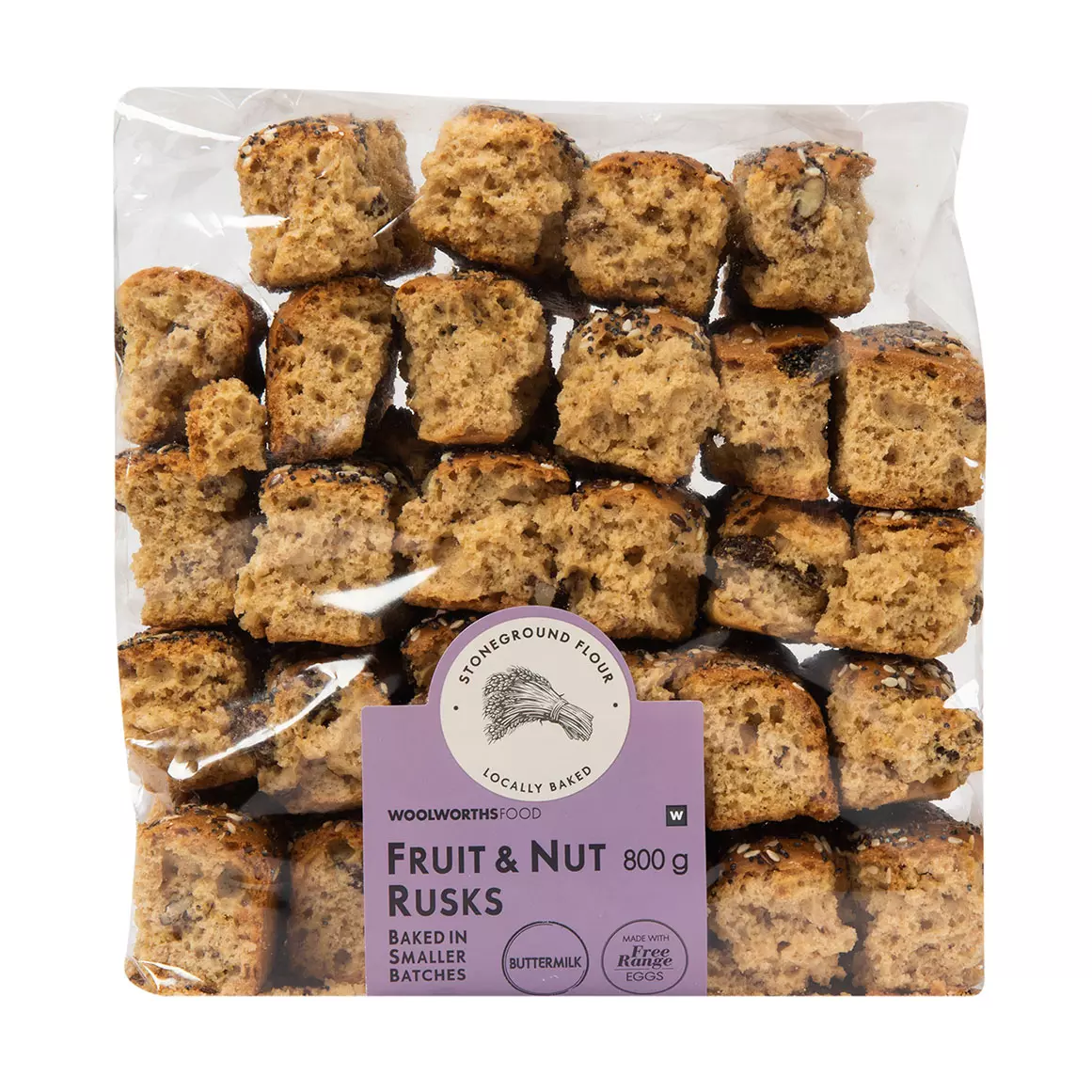 Bulk Homestyle Fruit and Nut Rusks 800g Bulk Homestyle Fruit and Nut Rusks 800g