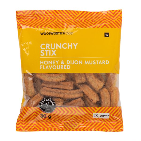 Honey and Dijon Mustard Flavoured Crunchy Stix 30g Honey and Dijon Mustard Flavoured Crunchy Stix 30g
