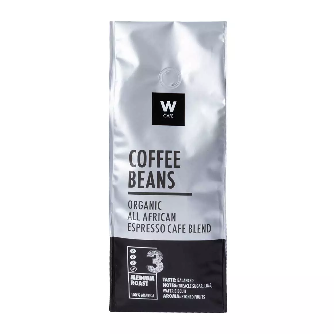 WCafe Organic All African Espresso Cafe Blend Beans 500g WCafe Organic All African Espresso Cafe Blend Beans 500g