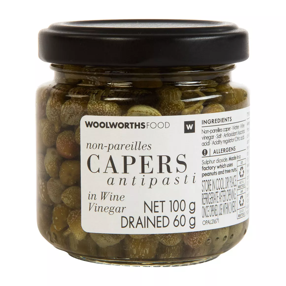Non - Pareilles Capers in Wine Vinegar 100g