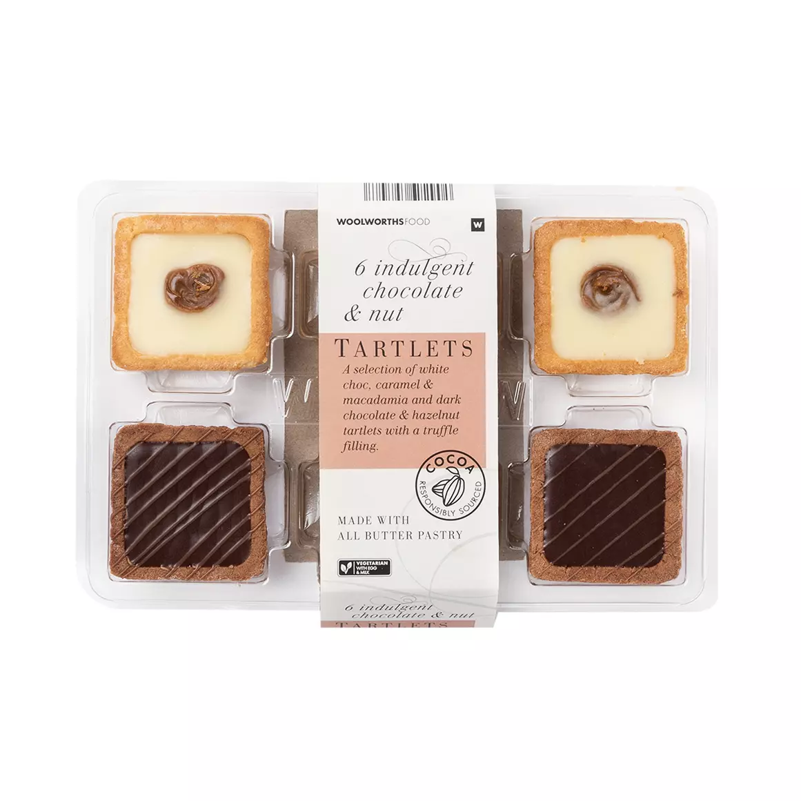 Indulgent Chocolate & Nut Tartlets 6pk