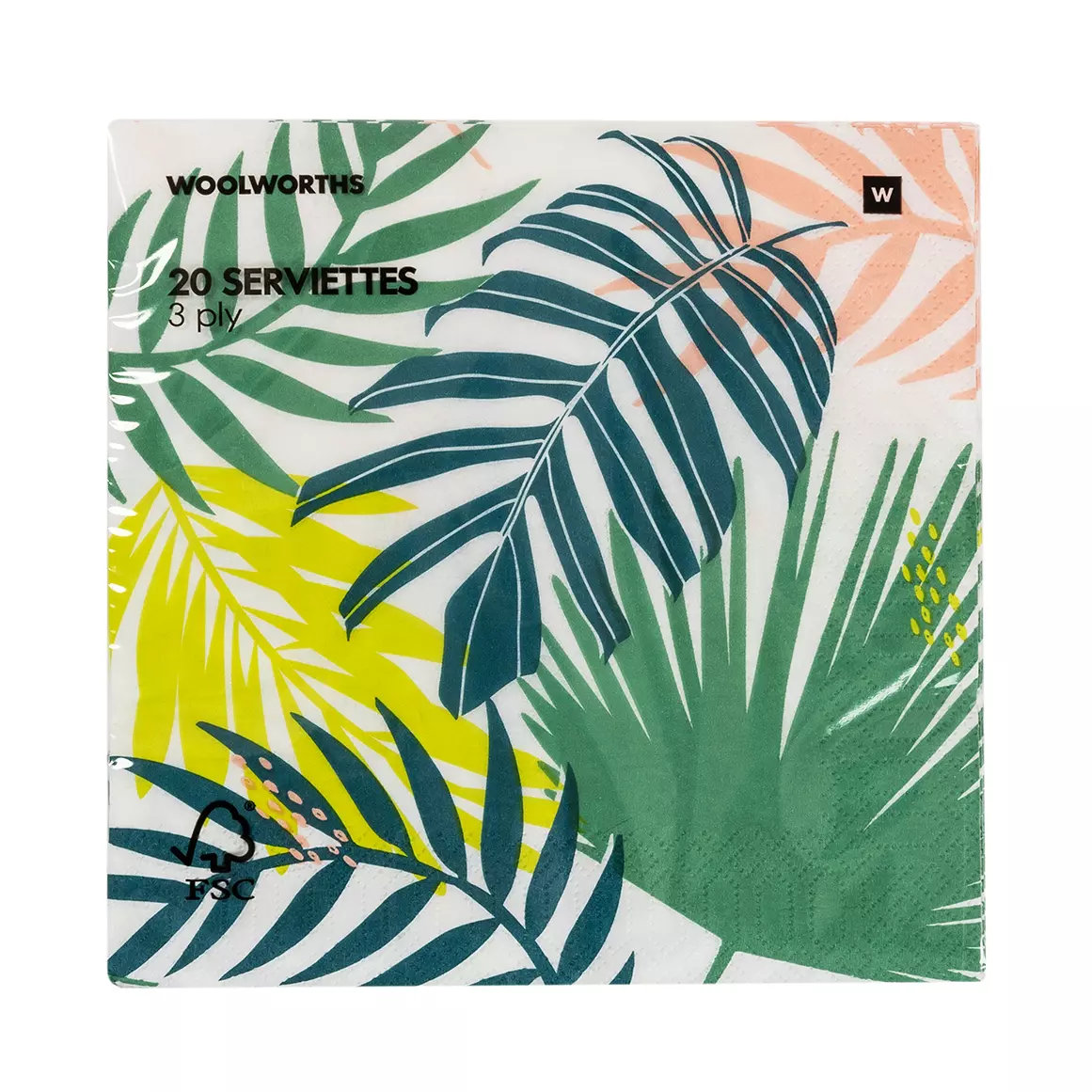 3 Ply Botanical Print Serviettes 20pk 3 Ply Botanical Print Serviettes 20pk