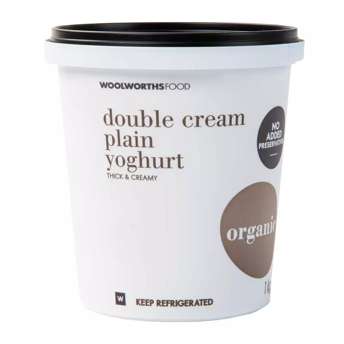 Organic Double Cream Plain Yoghurt 1kg Organic Double Cream Plain Yoghurt 1kg