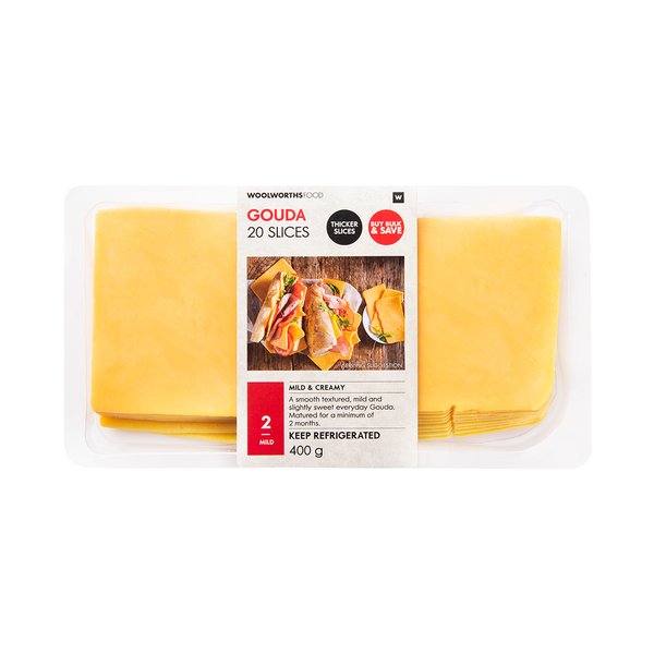 Bulk Gouda Slices 400g