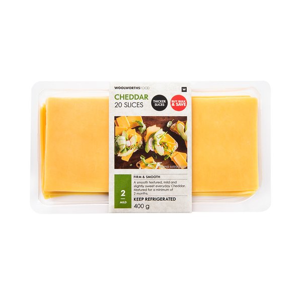 Bulk Cheddar Slices 400g