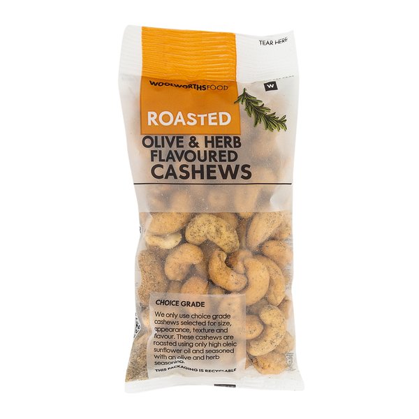 Olive and Herb Flavoured Cashew Nuts 100g Olive and Herb Flavoured Cashew Nuts 100g