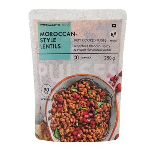 Fully Cooked Morroccan-Style Lentils 250g Fully Cooked Morroccan-Style Lentils 250g