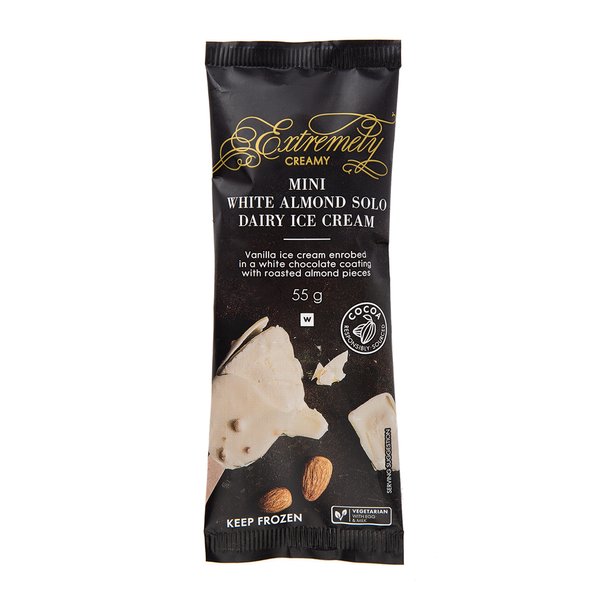Single Extremely Creamy Mini White Almond Solo 55g Single Extremely Creamy Mini White Almond Solo 55g
