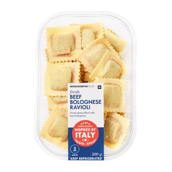 Fresh Beef Bolognese Ravioli 500g