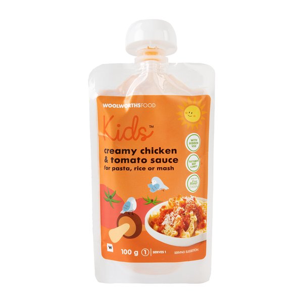 Kids™ Creamy Chicken And Tomato Sauce 100g Kids™ Creamy Chicken And Tomato Sauce 100g
