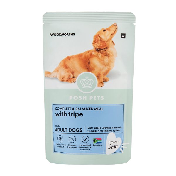 Posh Pets Complete and Balanced Meal with Tripe Adult Dog Food 150g Posh Pets Complete and Balanced Meal with Tripe Adult Dog Food 150g