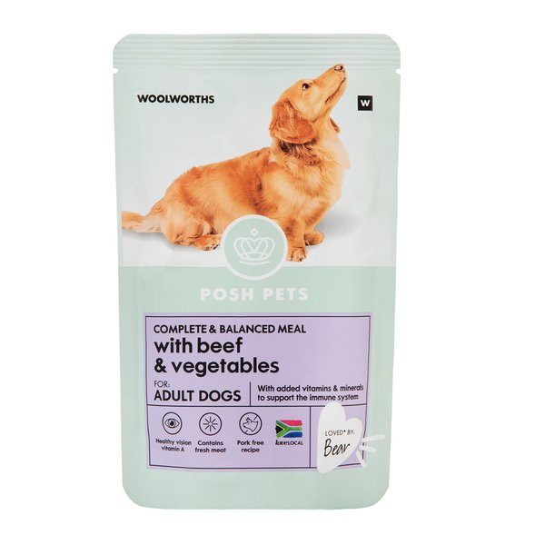 Posh Pets Complete and Balanced Meal with Beef and Vegetables Adult Dog Food 150g