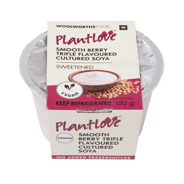 PlantLoveĀ Smooth Berry Trifle Flavoured Cultured Soya 150g PlantLoveĀ Smooth Berry Trifle Flavoured Cultured Soya 150g