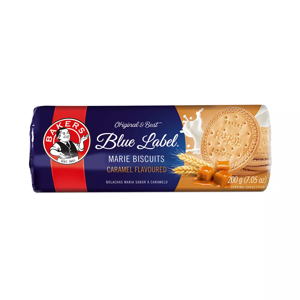 Bakers Blue Label Caramel Marie Biscuits 200g Bakers Blue Label Caramel Marie Biscuits 200g