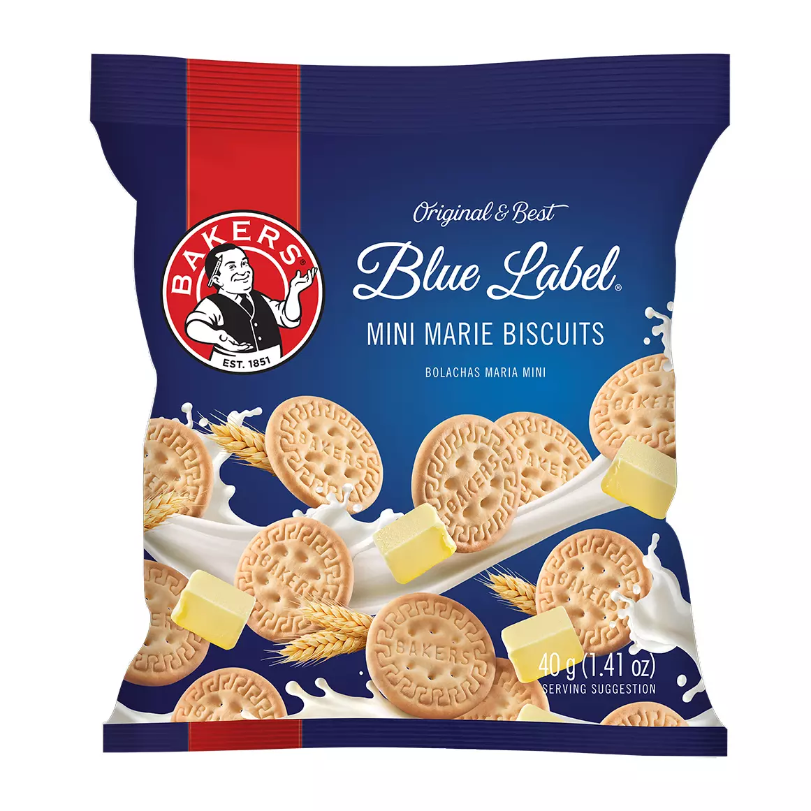 Bakers Original Mini Blue Label Marie Biscuits 40g