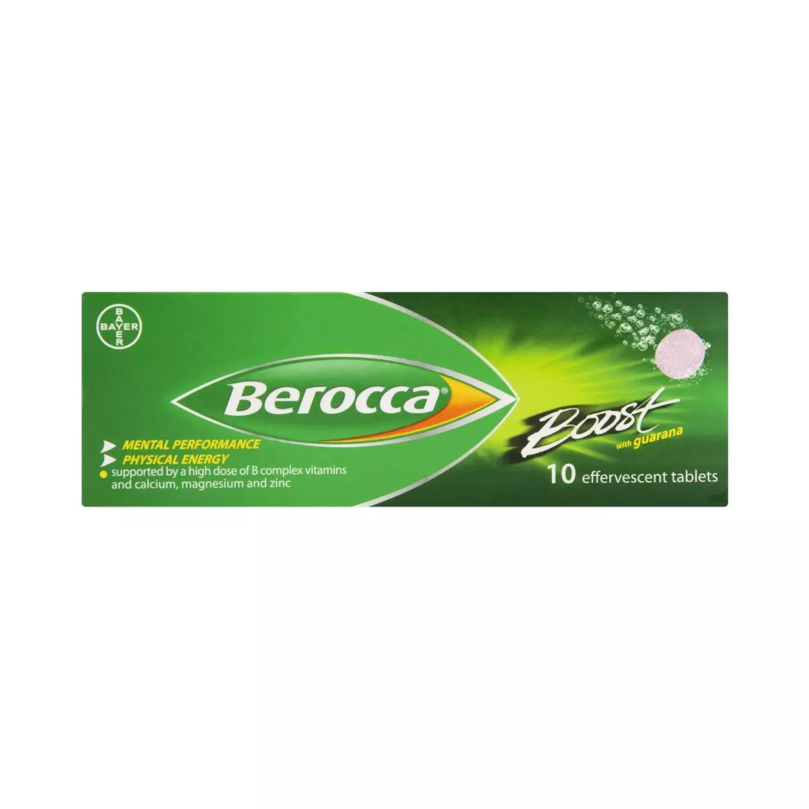 Berocca Boost with Guarana Effervescent Tablets 10pk
