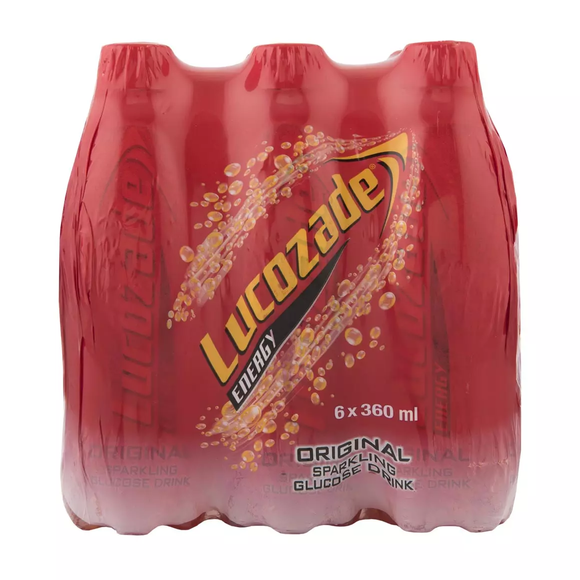 Lucozade Original Sparkling Glucose Drink 6x360ml