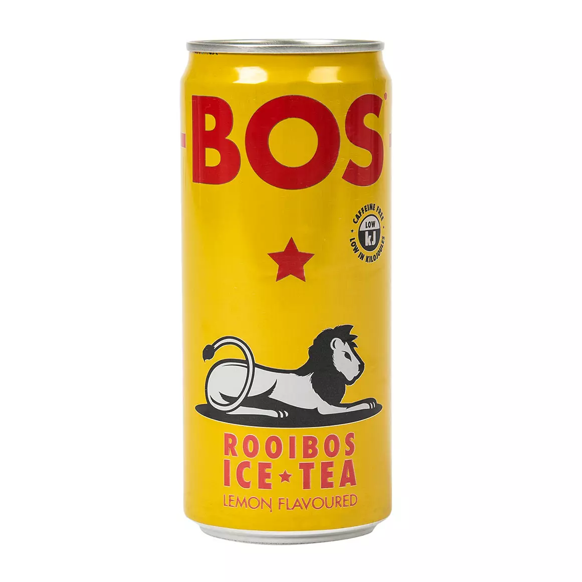 BOS Lemon Flavoured Ice Tea 300ml can