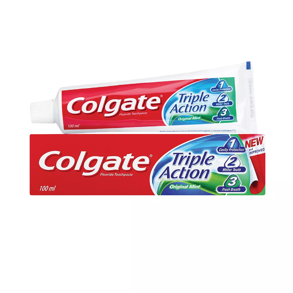 Colgate Triple Action Original Mint Toothpaste 100ml Colgate Triple Action Original Mint Toothpaste 100ml