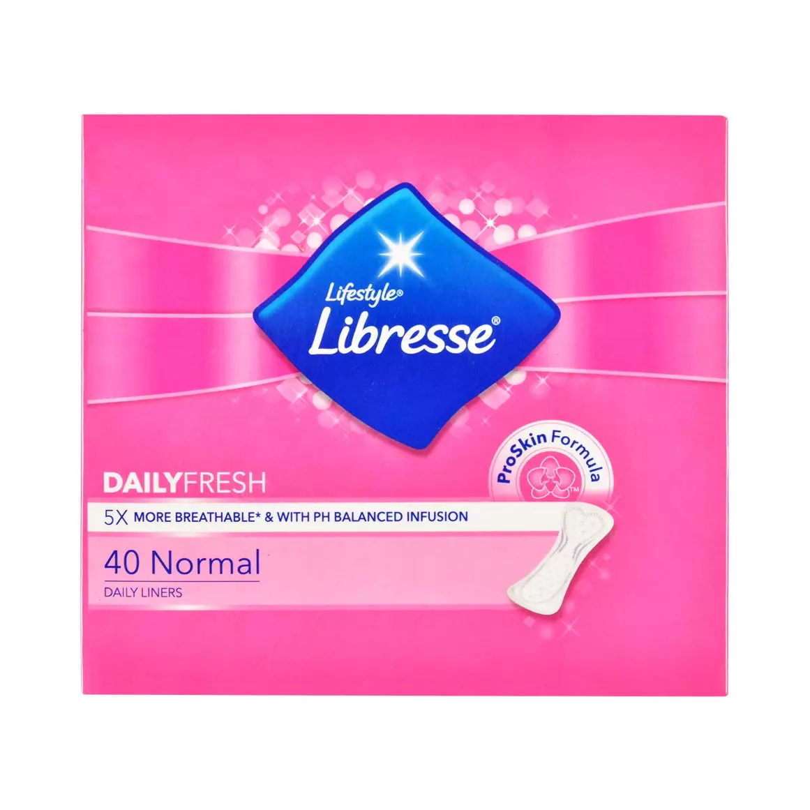 Lifestyle Libresse Daily Fresh Pantyliners 40pk Lifestyle Libresse Daily Fresh Pantyliners 40pk