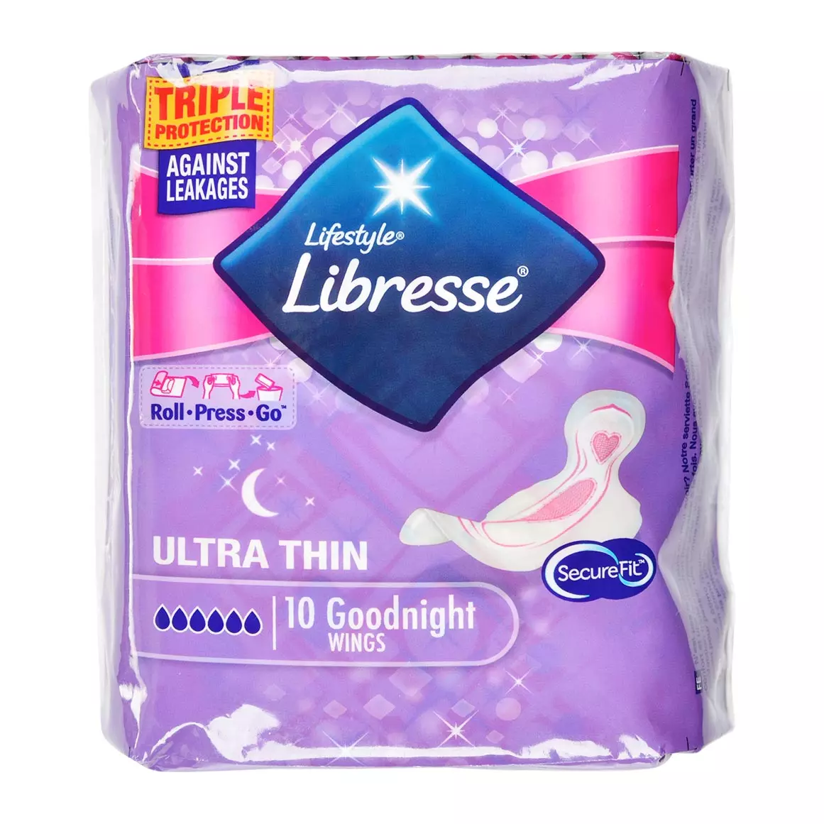 Lifestyle Libresse Ultra Thin Goodnight Pads 10pk Lifestyle Libresse Ultra Thin Goodnight Pads 10pk