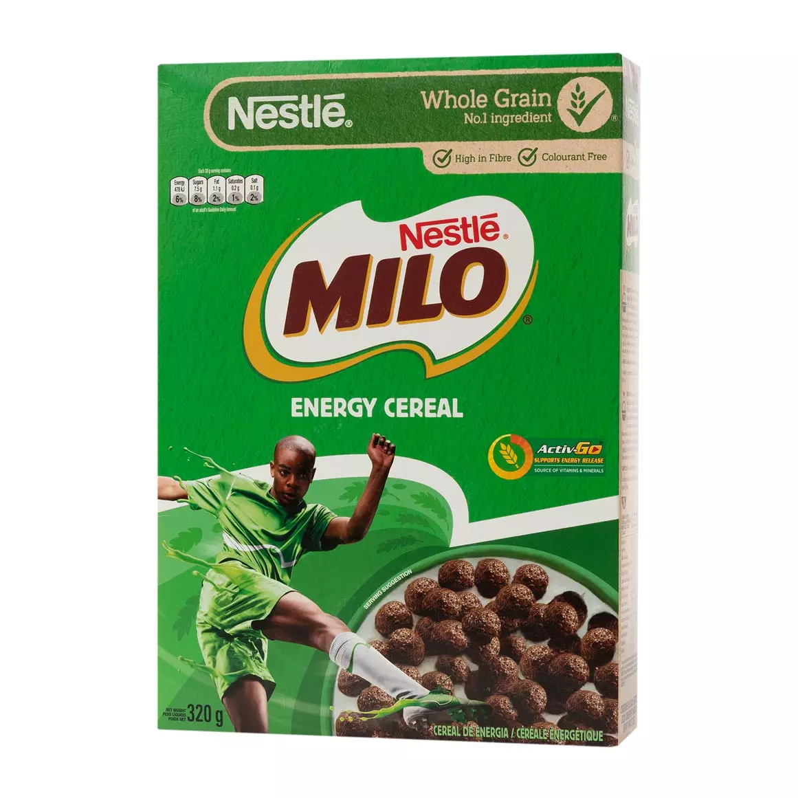 Nestlé Milo Whole Grain Energy Cereal 320g Nestlé Milo Whole Grain Energy Cereal 320g