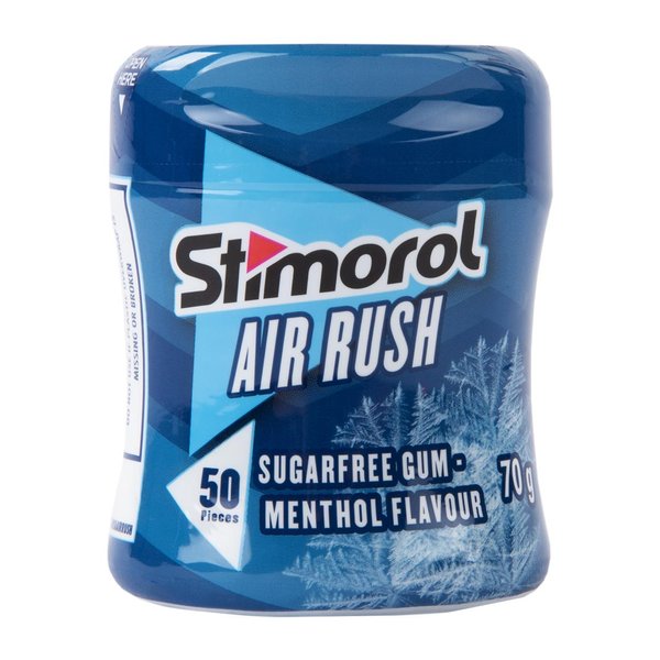 Stimorol Air Rush Menthol Flavoured Sugar Free Gum 70g Stimorol Air Rush Menthol Flavoured Sugar Free Gum 70g