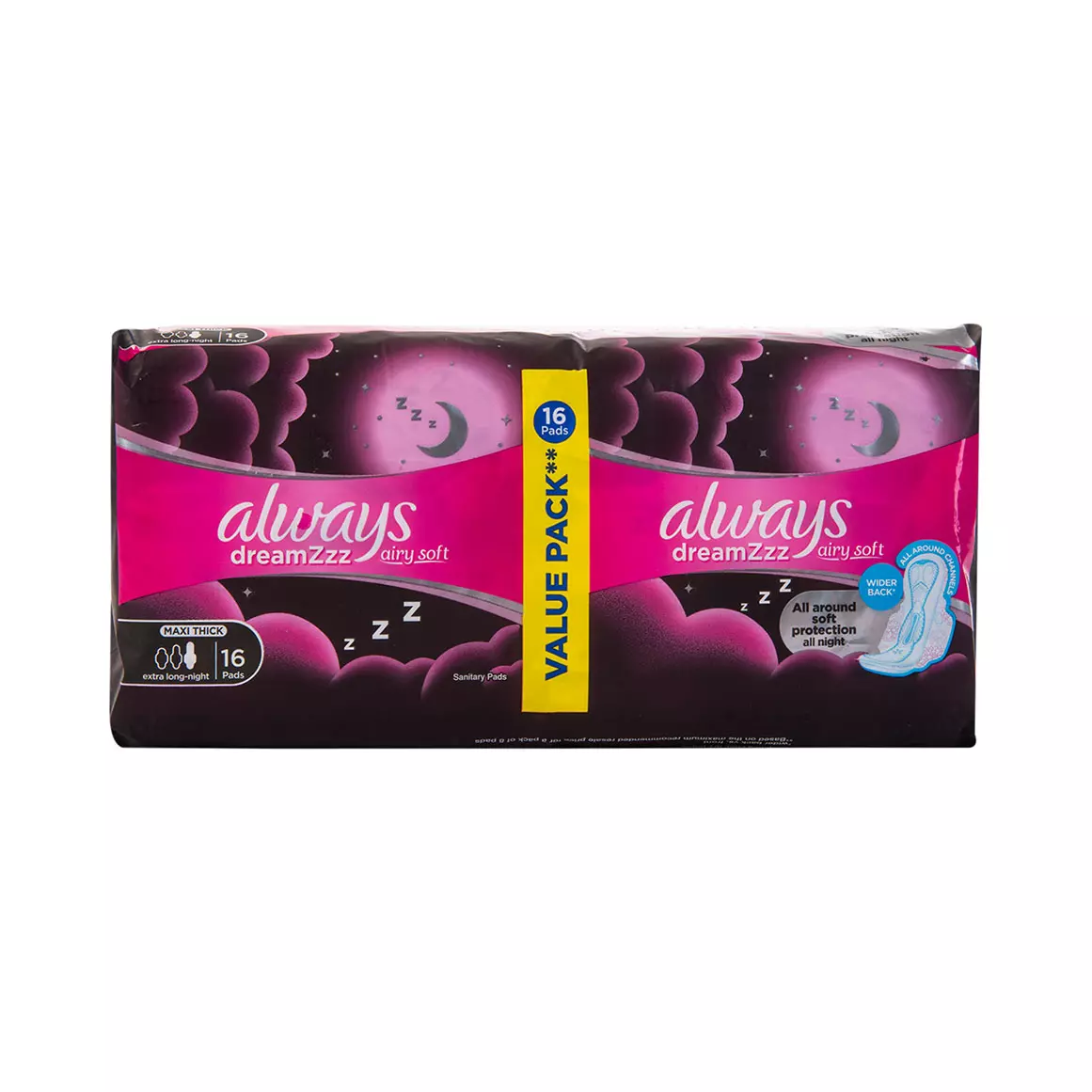 Always DreamZzz Airy Soft Maxi Thick Extra Long Sanitary Pads 16pk Always DreamZzz Airy Soft Maxi Thick Extra Long Sanitary Pads 16pk